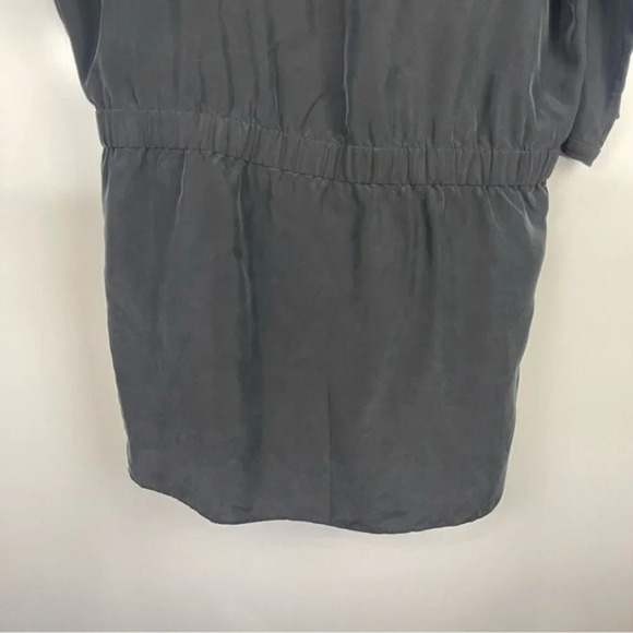 Kate Spade Saturday Ribbed Trim Dolman Mini Dress Silk Black Women's Size Large - Picture 6 of 6